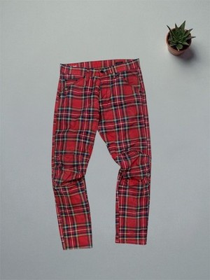 G- STAR RAW by PHARRELL WILLIAMS - RARE ROYAL TARTAN 5622 3D JEANS Size W30 L32