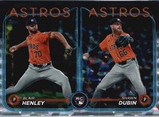2024 Topps Update #US252 Blair Henley / Shawn Dubin Silver Crackle Foilboard