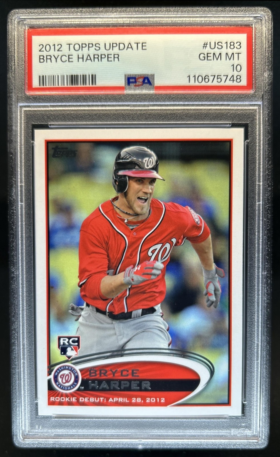 2012 Topps Update Bryce Harper RC Rookie #US183 Nationals PSA 10 GEM MINT