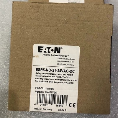 Neu EATON ESR5-NO-21-24VAC-DC Sicherheitsrelais Qualitätssicherung