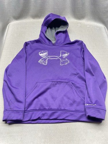 Under Armor Xstorm Youth Girl Large Purple Hoodie Sweatshirt