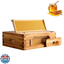 VEVOR 10 Frame Medium Super Bee Hive Box, Bee Box Dipped in 100% 