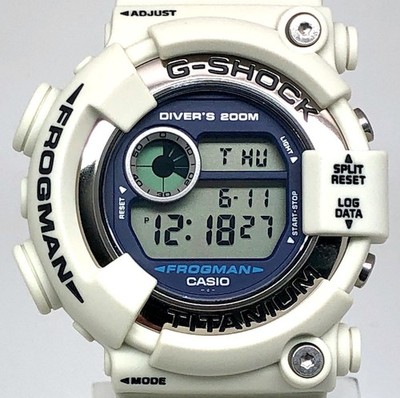 Casio G-SHOCK DW-8200LG-8 Pre-Owned Titanium White Dial Box Papers