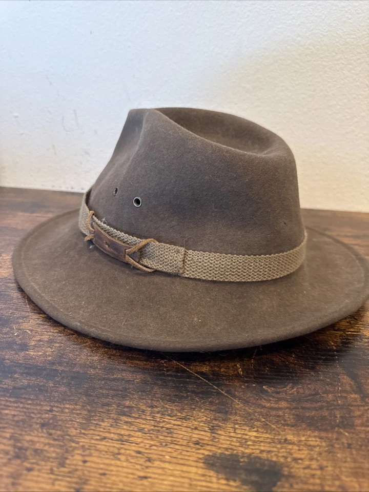 Chapéu Fedora Dorfman Pacific Wool | Marrom | Tamanho G | Estilo Clássico - Imagem 2 de 4