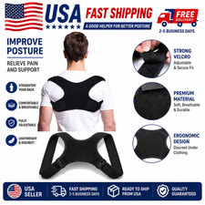 Back Posture Corrector Shoulder Straight Support Brace Belt Therapy Men Women