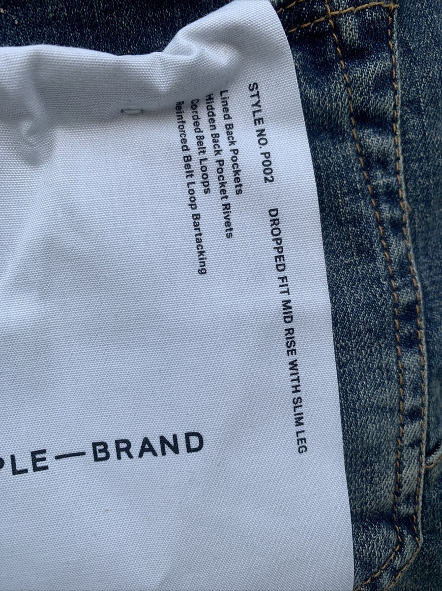 Purple Brand Dropped Fit Mid Rise With Slim Leg P002 Size 32 Purple Brand Dropped Fit Mid Rise With Slim Leg P002 Size 32