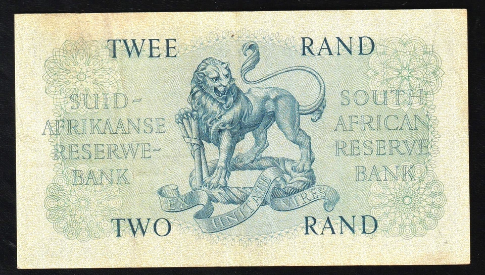 🇿🇦 South Africa 2 Rand ND (1962-65) Pick 105b S/N : B 190 / 895539 Banknote - Image 2 of 2