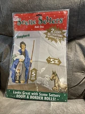 SHEPHERD Nativity Scene Setter Christmas Party Wall Decoration Kit Over 5' High