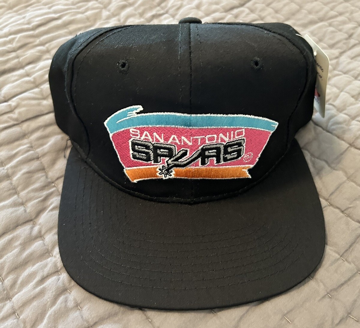 超希少！当時物90s NBA サンアントニオ・スパーズ旧ロゴSNAPBACK NBA SAN ANTONIO SPURS サンアントニオ スパーズ 90s デッド