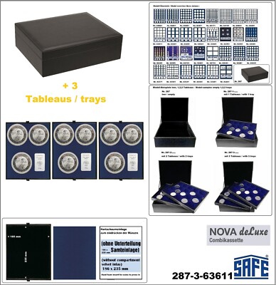Münzkassette-Combi-Nova-deluxe-3x-Hartschaum zum eindrücken SAFE-287-3-63611