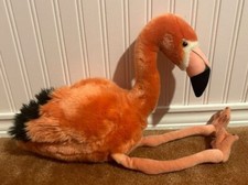 Retired - FAO Schwarz Coral Pink FLAMINGO 20" Plush Toys R Us Stuffed Toy 2013