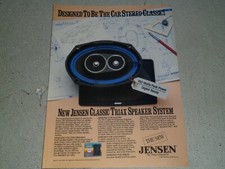 1985 JENSEN CAR STEREO SPEAKERS AD / ARTICLE