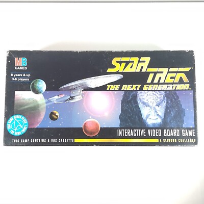 Star Trek - The Next Generation Interaktives VHS Video Brettspiel - MB 1994