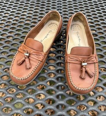 THOM MCAN LEATHER TASSEL LOAFERS Size Women's