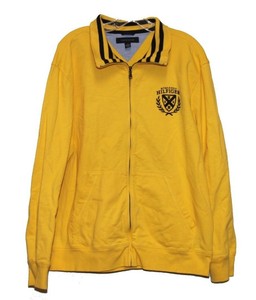 tommy hilfiger black and yellow jacket
