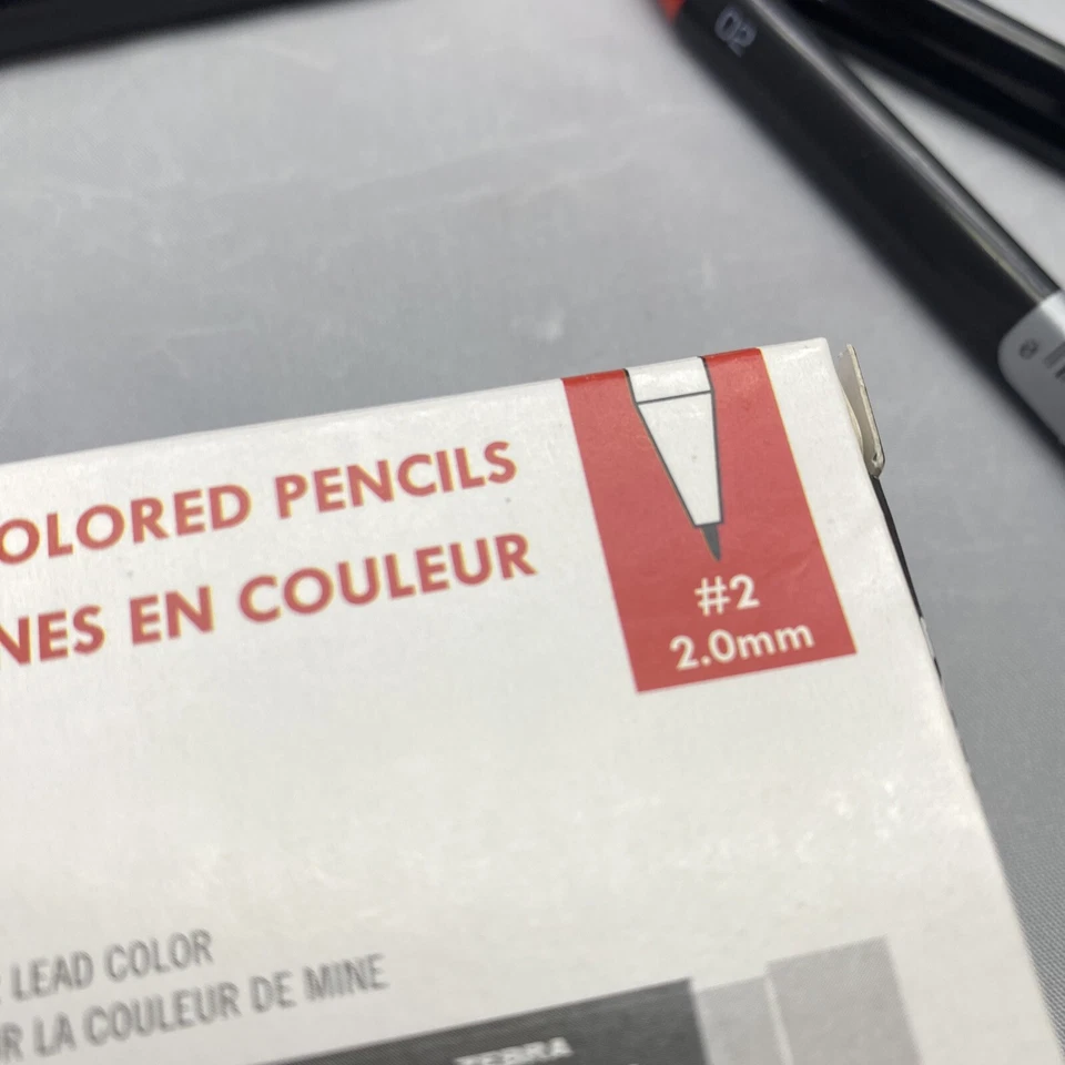 Lápis de cor mecânico RED Zebra “Zensations”, pacote com 12 novos, selados - Imagem 2 de 4