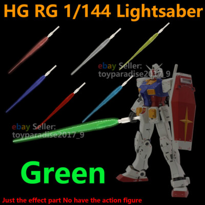 For Bandai 1/144 HG RG Gundam Model Led Beam Saber Lightsaber Sword Blade Green