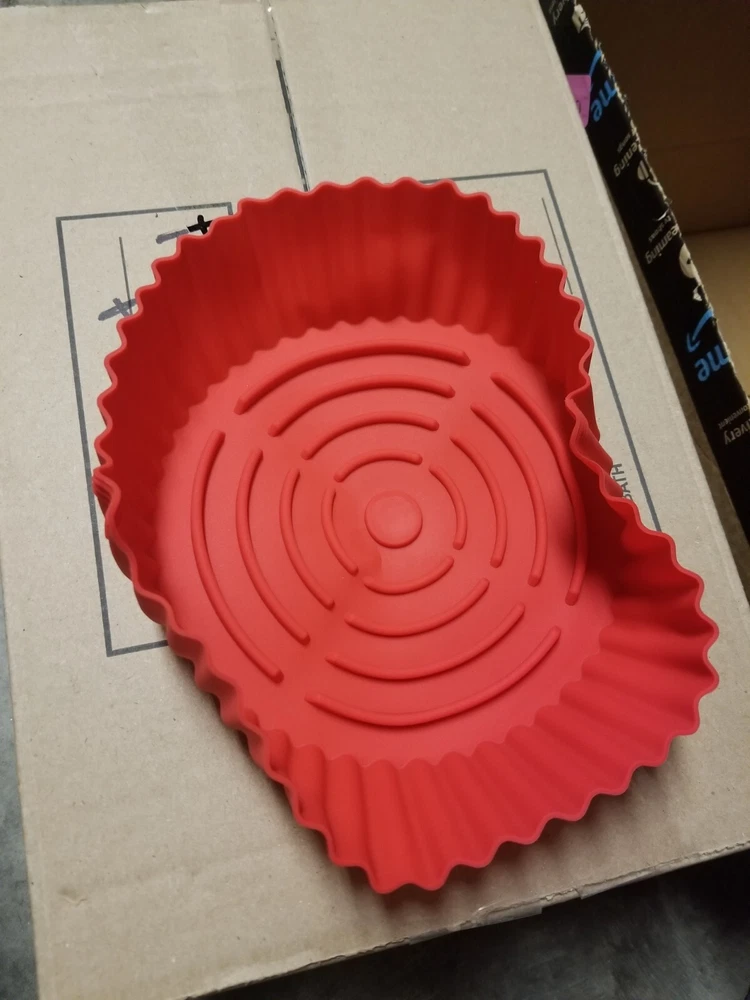 Air Fryer Silicone Pot Basket Linings Non-Stick Oven Oven Baking Red 3.6-6.8 QT Air Fryer Silicone Pot Basket Linings Non-Stick Oven Oven Baking Red 3.6-6.8 QT