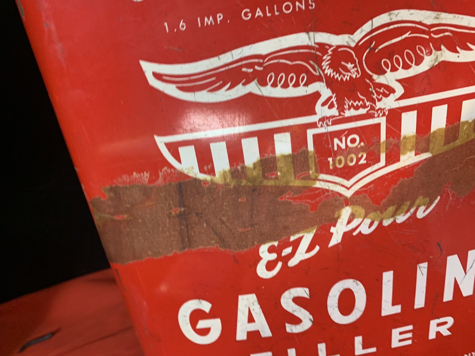 Vintage Eagle gas Cans 1 And 2 Gallon Old School Old Gas Station eBay
