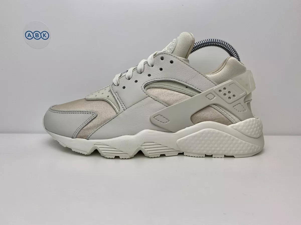 Women s Nike Air Huarache Light Bone Sail Ivory Rattan Leather Satin Trainers