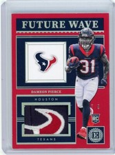 2022 Panini Encased Football Future Wave Logo Patch #FWM-28 Dameon Pierce #7/9