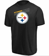 Pittsburgh Steelers Men's Prograde Tee Majestic by Fanatics Branded Black Small 