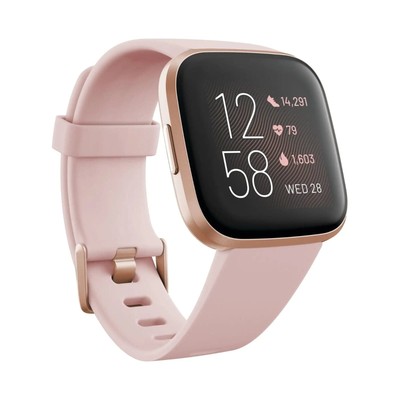 Fitbit Versa 2 Smartwatch - Health & Fitness Tracker, Petal/Copper Rose, USA
