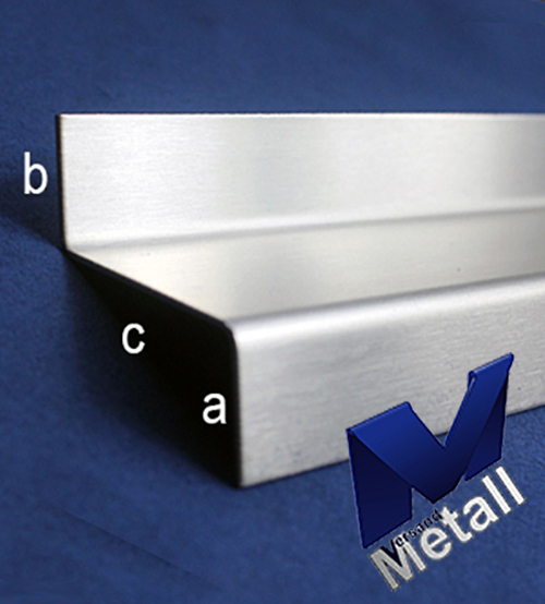 Tropfblech, Traufblech aus Edelstahl, V2A VA rostfrei eins. Schliff Korn 320