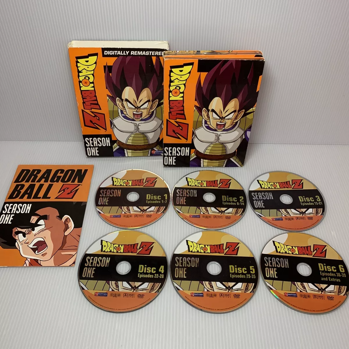 Dragon Ball Z: Season One 1 (DVD, 2007, 6-Disc Box Set Uncut Remastered) Ep  1-39 704400022425