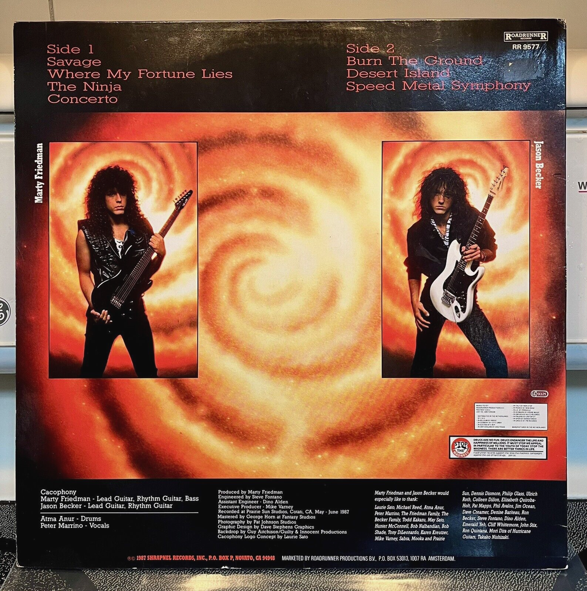 洋楽 Cacophony Speed l Symphony LP CACOPHONY SPEED METAL SYMPHONY 1987 NM/EX+ LP ORIGINAL FIRST PRESS