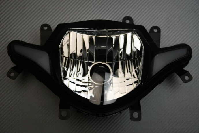 Phare avant pour SUZUKI GSX 250R 2017-2021 optique de phare noir