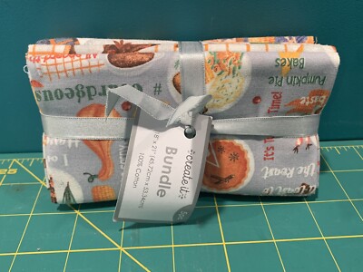 Create It Fat Quarter Bundle Harvest Feast 5 Designs Pre Cut Fall Thanksgiving