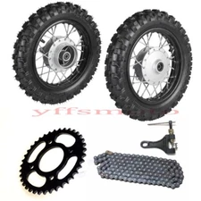 2.50-10 Front + Rear Wheel +Sprocket Drum Brake Tires CRF50 XR50 PW50 SSR SDG US