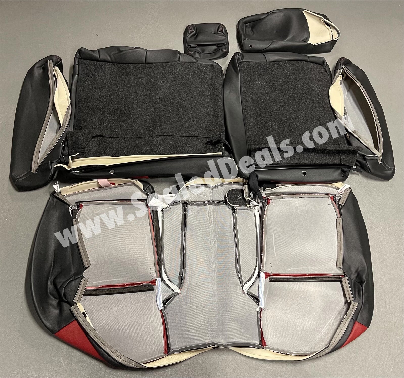 Mopar Dark Red Leather Seat Covers for 201523 Dodge Charger w/ Scat Pack Logo eBay