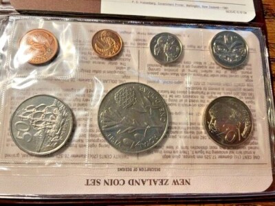 1981 New Zealand Souvenir Coin Set by Royal Mint #22029 | eBay