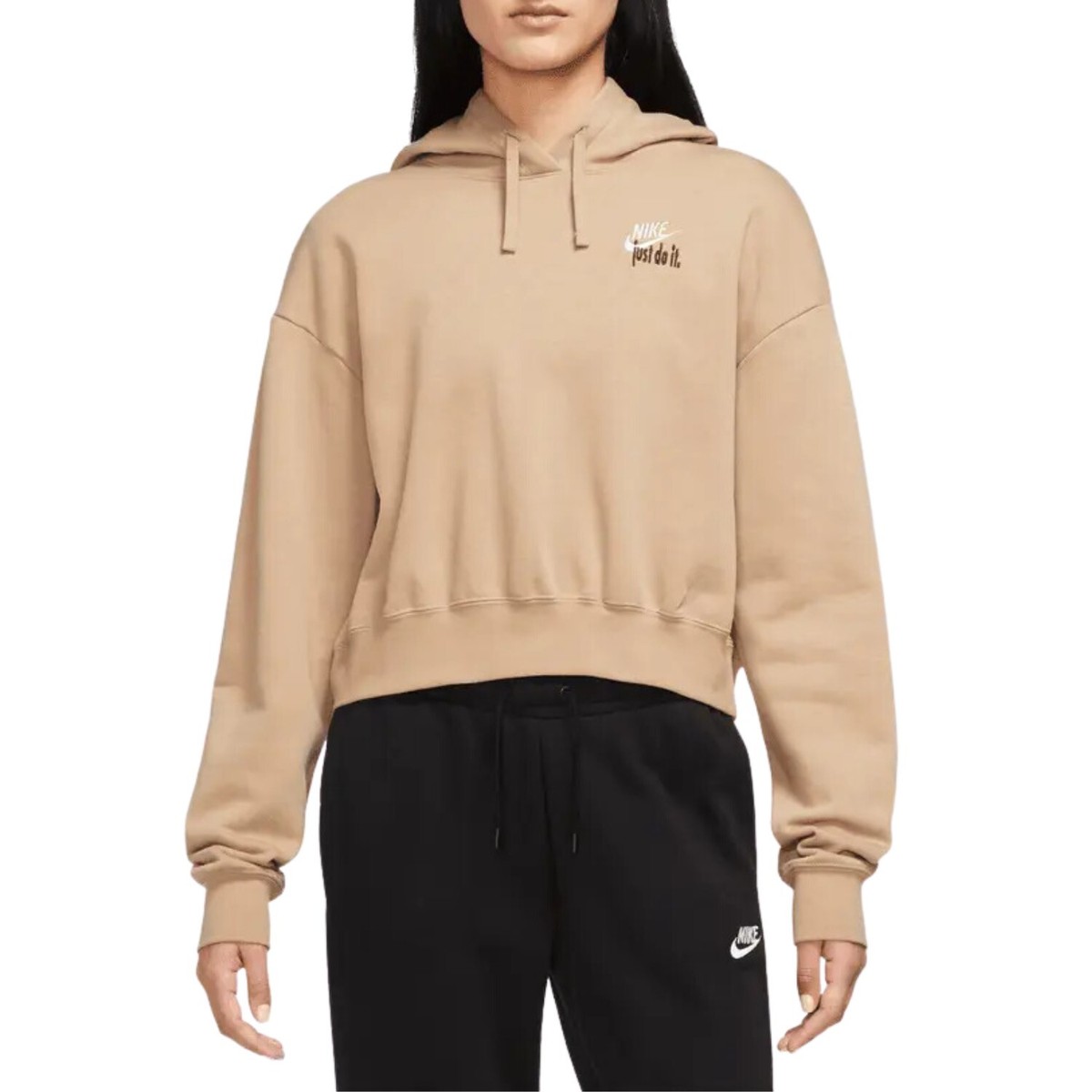 nike cropped oversized hoodie