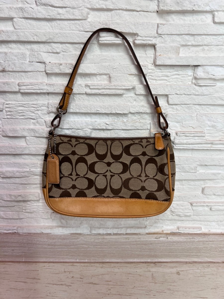 Сoach signature monogram vintage pouch mini handbag 6094 | eBay