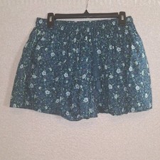 100 Cotton Floral Skirt Shorts Women's M Fairy Bloomcore Summer Cottage Cute