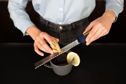 PRO Citrus Zester & Cheese Grater - Parmesan Cheese Lemon, Ginger, Garlic, Nu... - Picture 4 of 6