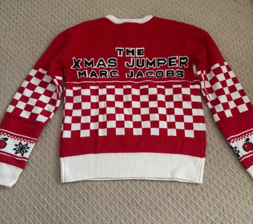 Suéter Little Marc Jacobs Niños o Niñas Rojo Reno Navidad Suéter Talla 12Y Foto 3 de 4