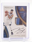 KARL-ANTHONY TOWNS 2016-17 IMMACULATE PREMIUM PATCH TWOLVES AUTO /40 Q3142