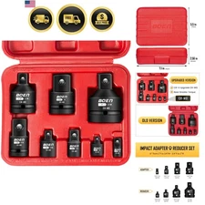 Impact Socket Adapter Set 8 Pieces for Impact Driver Conversion Durable Chrom...