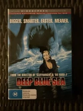 DEEP BLUE SEA (1999) DVD BRAND NEW REGION 4 SHARKS HORROR SAMUEL L. JACKSON OOP!