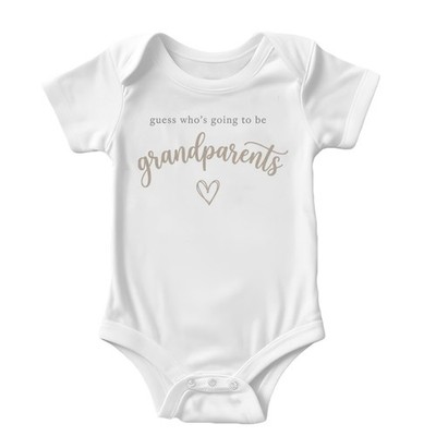 Guess Who's Going To Be Grandparents Coming Soon One More To Adore Baby Body