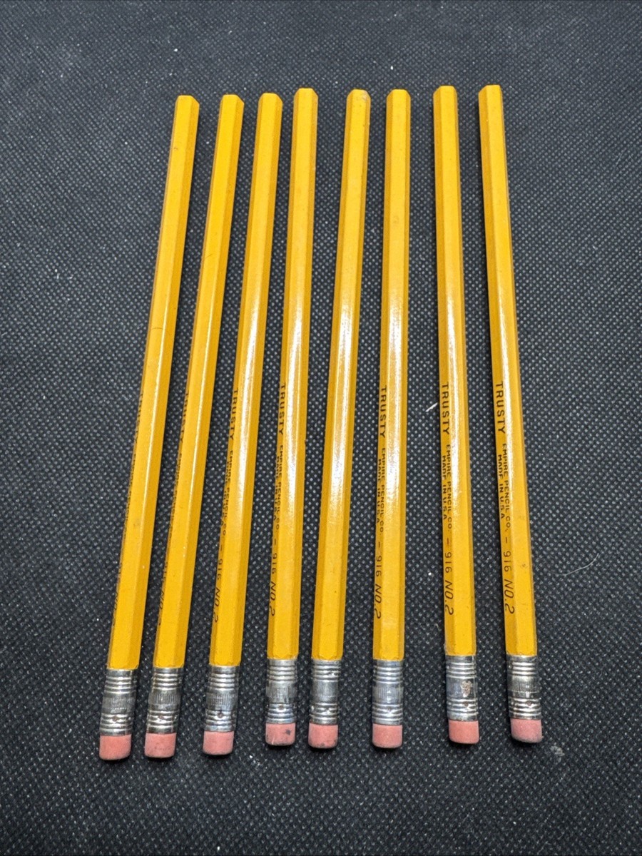 Empire Trusty Pencils No 916 NO 2: 8 Pencil Lot Made In USA | eBay