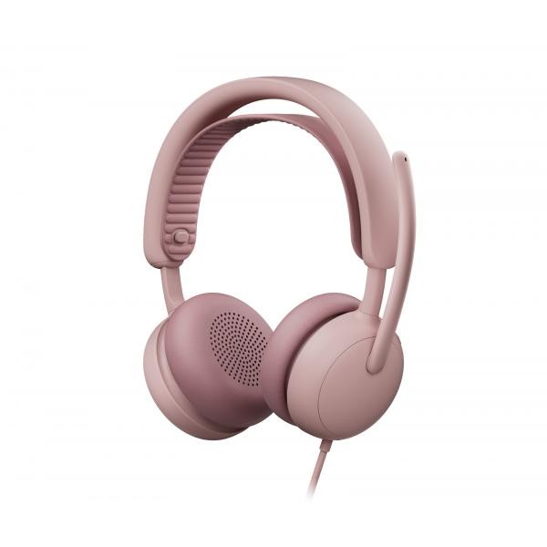 Logitech Rosa 981-001616, Cablato, (Cablato, Usb-C, Team Microsoft), Cuffie Da Ufficio, - Immagine 3