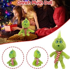 Christmas Grinch Baby Kids Teddy Toy Plush Doll Xmas Gift Soft Stuffed