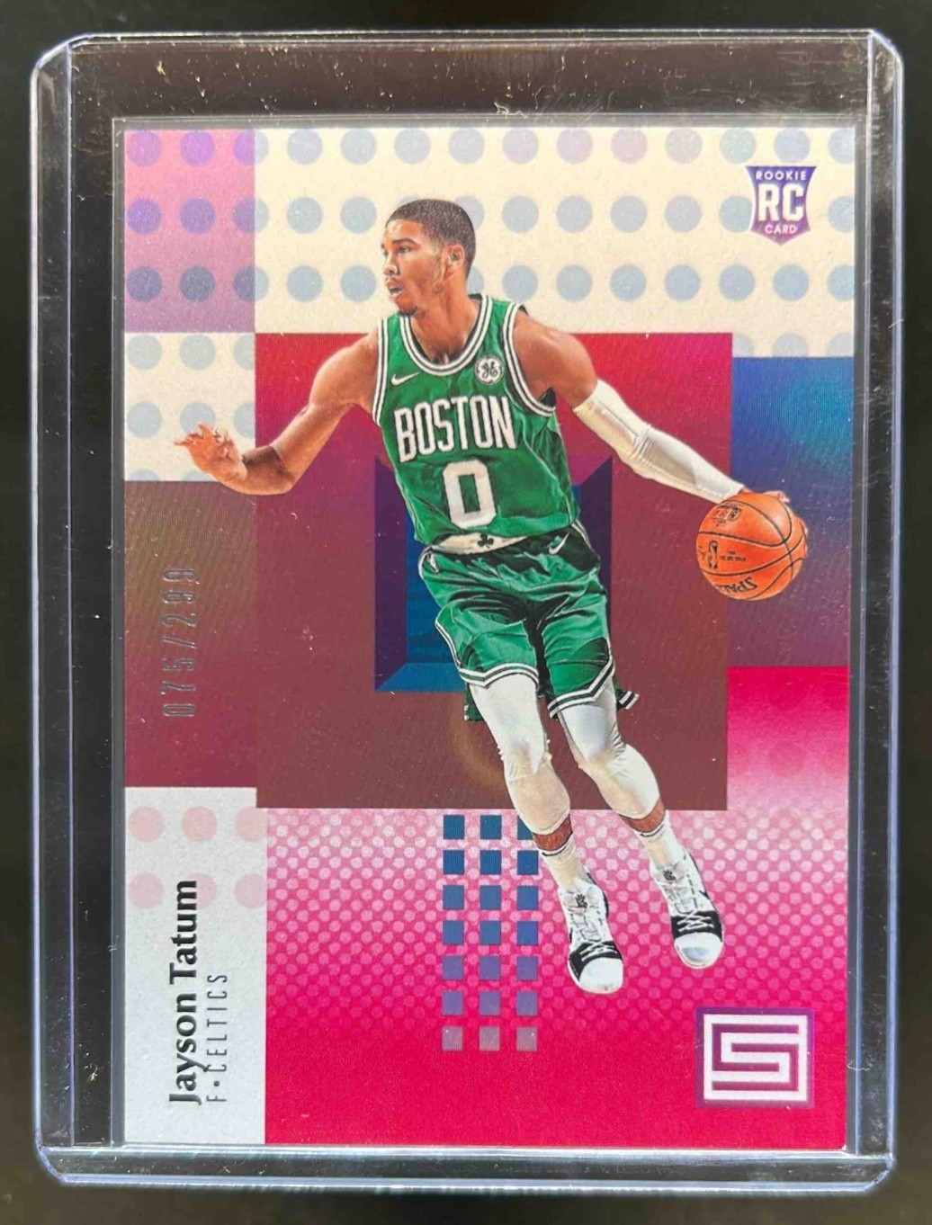 2017-18 Panini Status Jayson Tatum RC Red Rookie #75/299 Celtics