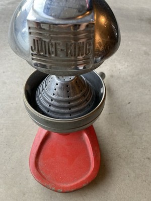Juice King Juicer Red&Chrome JK-30 Chicago 1950s Art Deco national diecastings