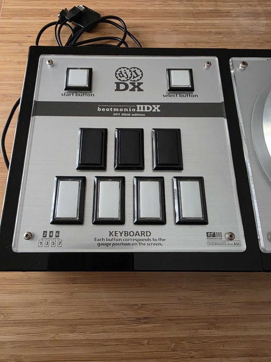 Beatmania IIDX Controller FP7 2012 Gamo2 DJ Dao Bemani White LEDs
